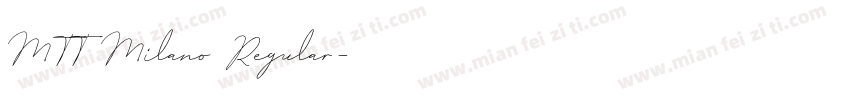 MTT Milano Regular字体转换